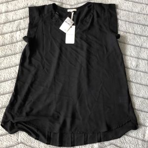 Black Sleeveless Pleione Blouse - NWT